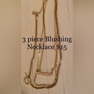 Park Lane 3 piece gold necklace set.
